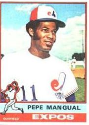 1976 Topps Baseball Cards      164     Pepe Mangual